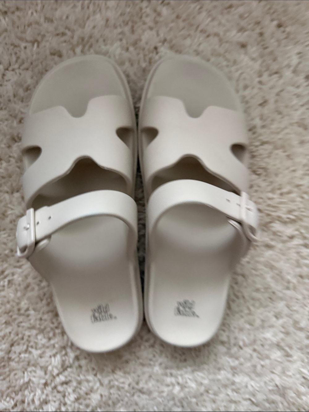 wild fable Cream Slide Buckle Sandals - Picture 6 of 6